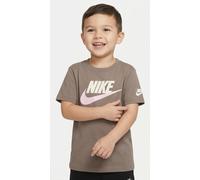 T-Shirt NIKE SPORTSWEAR "NKN CLUB FAMILY S/S KNIT TOP", Mädchen, Gr. 116 (6), mink braun, Obermaterial: 60% Baumwolle, 40% Polyester, Shirts T-Shirt, für Kinder, sportlicher Stil, für sportliche Aktiv