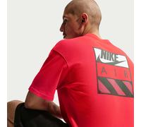 T-Shirt NIKE SPORTSWEAR "U NSW TEE LSE AIR BOX", Herren, Gr. L, rot (lt crimson), Obermaterial: 100% Baumwolle, normal, Rundhals, Shirts T-Shirt, Print T-Shirt, sportlicher Look (97283008-L) lt crimso