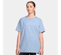 T-Shirt NIKE SPORTSWEAR "W NSW CLASSIC SS TEE", Damen, Gr. S, hydrogen blu, Jersey, Obermaterial: 100% Baumwolle, normal, Rundhals, Shirts T-Shirt, sportliche Passform, Kurzarm, Rundhalsausschnitt (19