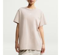 T-Shirt NIKE SPORTSWEAR "W NSW CLASSIC SS TEE", Damen, Gr. XXL, cream ii, Jersey, Obermaterial: 100% Baumwolle, normal, Rundhals, Shirts T-Shirt, Kurzarm, mit Rundhalsausschnitt, aus Baumwoll-Jersey,