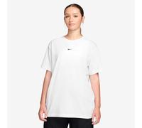 T-Shirt NIKE SPORTSWEAR "W NSW CLASSIC SS TEE", Damen, Gr. XXL, weiß, schwarz, Jersey, Obermaterial: 100% Baumwolle, normal, Rundhals, Shirts T-Shirt, sportliche Passform, Kurzarm, Rundhalsausschnitt
