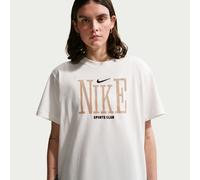 T-Shirt NIKE SPORTSWEAR "W NSW CLSC BF OC INCONNECT TEE", Damen, Gr. S, sail, Obermaterial: 100% Baumwolle, Shirts T-Shirt, für vielseitige Aktivitäten, sportlicher Stil, für Erwachsene (63494624-S) s