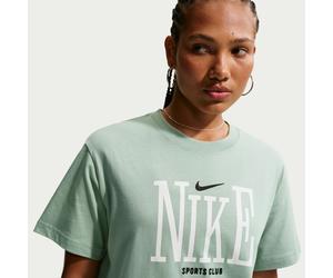 T-Shirt NIKE SPORTSWEAR "W NSW CLSC BF OC INCONNECT TEE", Damen, Gr. S, steam, Obermaterial: 100% Baumwolle, Shirts T-Shirt, für vielseitige Aktivitäten, sportlicher Stil, für Erwachsene (26101066-S)