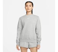 T-Shirt NIKE SPORTSWEAR "W NSW PHNX FLC STD CREW", Damen, Gr. S, dk grau heat, Obermaterial: 80% Baumwolle, 20% Polyester, Shirts T-Shirt (62021546-S) dk grau heat