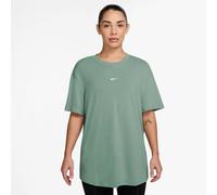 T-Shirt NIKE "W NK ONE RELAXED DF SS TOP", Damen, Gr. L, grün (steam, weiß), Jersey, Obermaterial: 81% Polyester, 13% Baumwolle, 6% Elasthan, normal, Rundhals, Shirts T-Shirt, relaxte Schnittform, kur