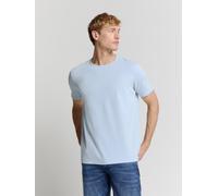 No Excess T-shirt Crewneck Solid Relief Knit Sky Größe: XL | Basic T-Shirts Outlet | Herren
