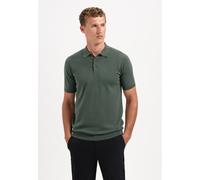 T-Shirt NO EXCESS "No Excess Gestricktes Poloshirt Pullover Short Sleeve Polo Solid", Herren, Gr. L, dunkelgrün, 80% Baumwolle, 20% Polyamid, Shirts T-Shirt (35649132-L) dunkelgrün