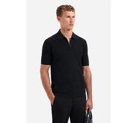 T-Shirt NO EXCESS "No Excess Half-Zip-Strickpolo", Herren, Gr. XXL, schwarz, 85% Baumwolle, 15% Polyester, Shirts T-Shirt (59509807-XXL)