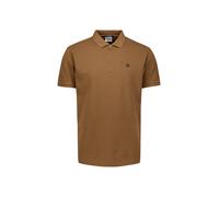 No Excess Regular Fit Poloshirt Kurzarm camel