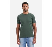 No Excess Regular Fit T-Shirt Rundhals Dark Green, Einfarbig