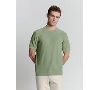 T-Shirt NO EXCESS "No Excess T-Shirt gestrickt", Herren, Gr. XL, grün, 100% baumwolle, Shirts T-Shirt (86646945-XL) grün