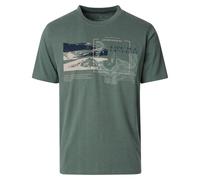 T-Shirt CASAMODA "CASAMODA T-Shirt Print", Damen, Gr. 3XL, grün, 60% Baumwolle, 40% Polyester, Shirts T-Shirt (78118322-XXXL) grün