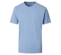 Casa Moda Regular Fit T-Shirt Rundhals blau, Einfarbig