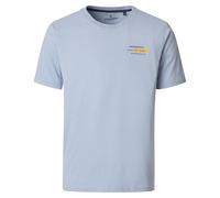 Casa Moda Regular Fit T-Shirt Rundhals blau, Bedruckt
