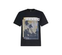 Oakley Palm T-Shirt pechschwarz/blau/gelb - S