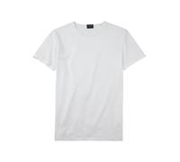OLYMP Casual Relaxed Fit T-Shirt Rundhals weiss, Einfarbig