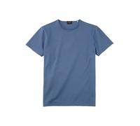 T-Shirt OLYMP "Casual", Damen, Gr. L, blau (rauchblau), Jersey, Obermaterial: 95% Baumwolle, 5% Elasthan, Basic, Rundhals, Shirts T-Shirt (22609940-L) rauchblau