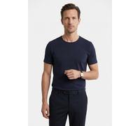 OLYMP T-Shirt Casual Herren Rundhals Jersey 95% Baumwolle, 5% Elasthan Gr. M blau (marine)