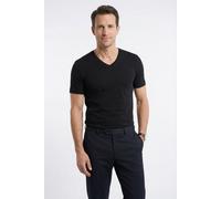 OLYMP Herren T-Shirt Kurzarm Level.Five,Einfarbig,Body fit,schwarz 68,S