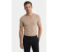 OLYMP T-Shirt Level Five body fit V-Ausschnitt beige XL