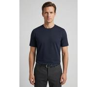 T-Shirt OLYMP, Herren, Gr. L, blau (marine), Jersey, Obermaterial: 100% Baumwolle, unifarben, regular fit normal, Rundhals, Shirts T-Shirt, basic, normale Passform, Rundhals (53929631-L) marine