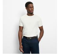 OLYMP T-Shirt Herren Regular Fit Kurzarm Rundhals Baumwolle weiß, L