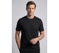T-Shirt OLYMP, Herren, Gr. M, schwarz, Jersey, Obermaterial: 100% Baumwolle, unifarben, regular fit normal, Rundhals, Shirts T-Shirt, basic, normale Passform, Rundhals (10827147-M) schwarz
