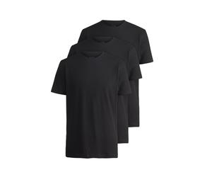 T-Shirt OLYMP, Herren, Gr. S, schwarz, Single Jersey, Obermaterial: 100% Baumwolle, unifarben, Basic, tailliert normal, Rundhals, Shirts T-Shirt, Rundhalsausschnitt, modern fit, reine Baumwolle (94403