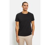 OLYMP Casual Regular Fit T-Shirt Rundhals schwarz, Einfarbig