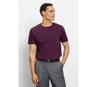 T-Shirt OLYMP "OLYMP Casual Wirk", Herren, Gr. XL, pflaume, 100% Baumwolle, Shirts T-Shirt (66180234-XL)