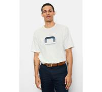 OLYMP Casual Wirk T-Shirt Herren, Weiß, Kurzarm, S (56021201S)