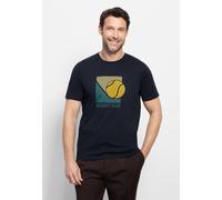 OLYMP Casual Regular Fit T-Shirt marine, Gemustert