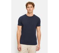 T-Shirt OLYMP "OLYMP Casual Wirk, T-Shirt", Herren, Gr. XL, blau (marine), 95% Baumwolle, 5% Elasthan, Shirts T-Shirt (62986723-XL) marine