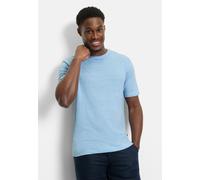 T-Shirt OLYMP "OLYMP Casual Wirk, T-Shirt", Herren, Gr. XXL, bleu, 95% Leinen, 5% Elasthan, Shirts T-Shirt (44102617-XXL) bleu