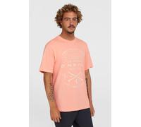 T-Shirt O'NEILL "JACK O'NEILL MUIR T-SHIRT", Herren, Gr. M, rosa (coral pop), Obermaterial: 100% Baumwolle, Rundhals, Shirts T-Shirt, normale Passform, sportlicher Stil, aus atmungsaktiver Baumwolle (