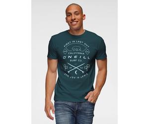 T-Shirt O'NEILL "JACK O'NEILL MUIR T-SHIRT", Herren, Gr. XXL, alma steel, Obermaterial: 100% Baumwolle, Rundhals, Shirts T-Shirt, mit auffälligem Branding auf der Vorderseite, Kurzarm-Design (14835662