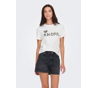 Onlditte Life Rhnstn S/S Animal Top JRS