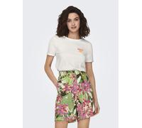 ONLY - ONLKITA S/S DRINKS TOP BOX JRS Cloud Dancer - Gr. - XS