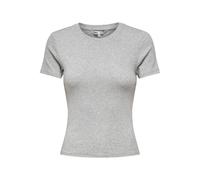 ONLY - ONLRILEY S/S TOPJRS NOOS Light Grey Melange - Gr. - XL
