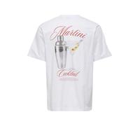 ONLY&SONS - ONSFRED LIFE RLX SS PRINT TEE NOOS Bright White - Gr. - M