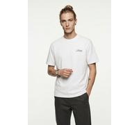 T-Shirt ONLY & SONS "ONSFRED LIFE RLX SS PRINT TEE NOOS", Herren, Gr. L, hellweiß print:chairs, Jersey, Obermaterial: 100% Baumwolle, bedruckt, relaxed fit normal, Rundhals, Shirts T-Shirt, Baumwolle,