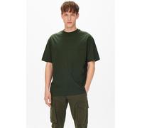 T-Shirt ONLY & SONS "FRED" Gr. L, grün (dunkelgrün) Herren Shirts (43703229-L) dunkelgrün