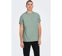 Only & Sons Herren Rundhals-T-Shirt ONSFRED – Relaxed Fit – Chinois Green – Größe XXL