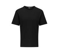 ONLY&SONS - ONSTOBIE REG SS WAFFLE TEE NOOS Black - Gr. - M