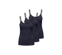 T-Shirt ONLY "T-Shirt ONLEA NEW SINGLET JRS 3P 3er Pack", Damen, Gr. S, blau, Obermaterial: 94% Polyamid PA. 6% Elasthan EL., Shirts T-Shirt (77721853-S) blau