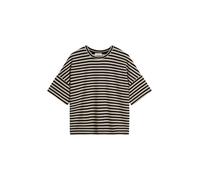 T-Shirt MARC O'POLO "aus TENCEL™ Modal", Damen, Gr. XL, light braun, Obermaterial: 96% Modal, 4% Elasthan, gestreift, Basic, loose fit, Rundhals, normaler Saum, Shirts T-Shirt (12146244-XL) light brau