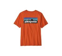 T-Shirt Patagonia M's P-6 Logo T-Shirt (Kohle Orange) Herren L