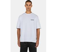 T-Shirt PEGADOR "LOGO OVERSIZED TEE", Herren, Gr. S, weiß, Single Jersey, Obermaterial: 100% Baumwolle, unifarben, oversize normal, Rundhals, gerader Abschluss, Shirts T-Shirt, Baumwolle, oversize (10