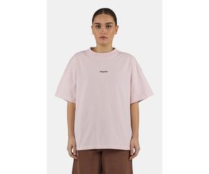 T-Shirt PEGADOR "Miravet Heavy Oversized Tee", Damen, Gr. S, washed powder pink, Jersey, Obermaterial: 100% Baumwolle, bedruckt, oversize normal, Rundhals, Shirts T-Shirt, Baumwolle, oversize (5603673
