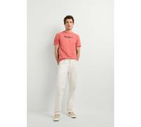T-Shirt PEPE JEANS "basic t-shirt EGGO N", Herren, Gr. M, rosa (cinnabar rot), 100% Baumwolle, Shirts T-Shirt (93004201-M) cinnabar rot